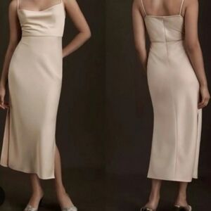 NWT Sachin + Babi Cali Nude Midi Slip Dress Size 4